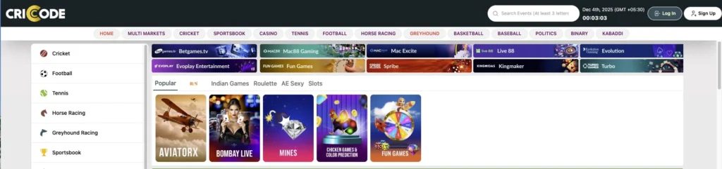 Criccode sign up is the process